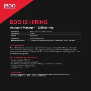 5 Key Reasons to Join BDO as an Assistant Manager - Audit & Assurance (Offshoring)